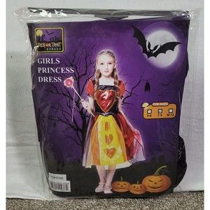 Princess Costume Girl Size 10-12 Trick or Treat Street Halloween Queen Heart New